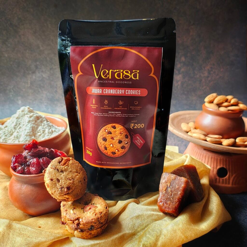 Jowar Cranberry cookies