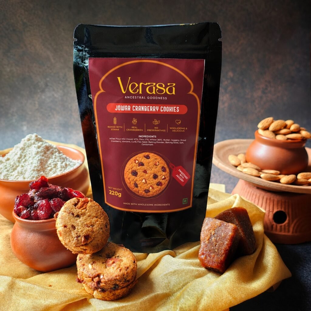 Jowar Cranberry cookies